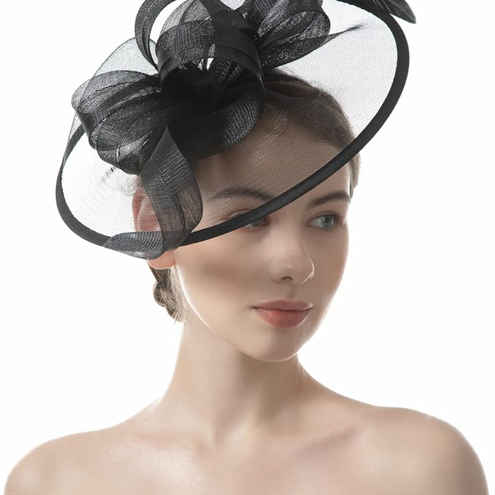 Elegant Black Fascinator Hat